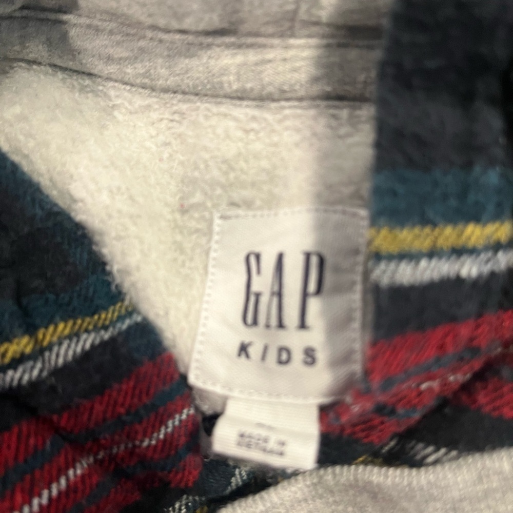 Gap Hoodie Plaid Youth XL - Picture 3 of 4